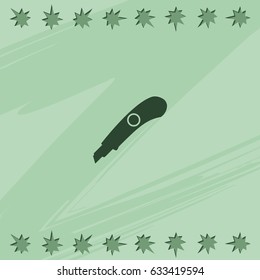 Stationery knife icon