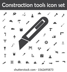 Stationery knife icon. Constraction tools icons universal set for web and mobile