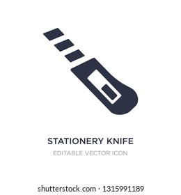 stationery knife icon on white background. Simple element illustration from General concept. stationery knife icon symbol design.