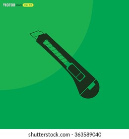 Stationery knife icon. Vector illustration.