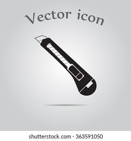 Stationery knife icon. Vector illustration.