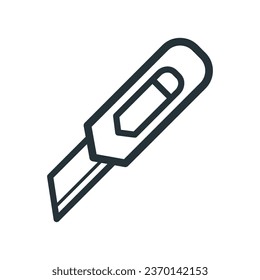 Vector De Icono De Cuchillo De Estacionería En Diseño De Moda