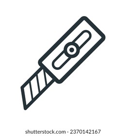 Stationery Knife Icon Vector On Trendy Design