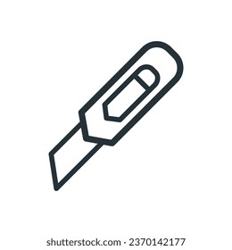 Stationery Knife Icon Vector On Trendy Design