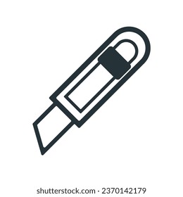 Vector De Icono De Cuchillo De Estacionería En Diseño De Moda