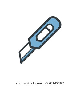 Vector De Icono De Cuchillo De Estacionería En Diseño De Moda