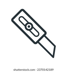 Stationery Knife Icon Vector On Trendy Design