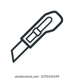 Vector De Icono De Cuchillo De Estacionería En Diseño De Moda