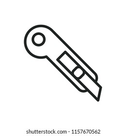 stationery knife vector icon