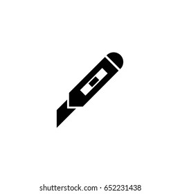 stationery knife vector icon