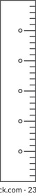 Stationery line drawing single item illustration icon ruler