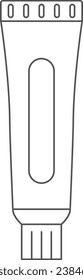 Stationery line drawing single item illustration icon Tube glue