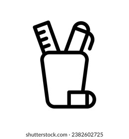 stationery line icon logo for website, application, printing, document, poster design, etc, Suitable for web Design,Logo,App