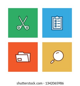 STATIONERY LINE ICON SET