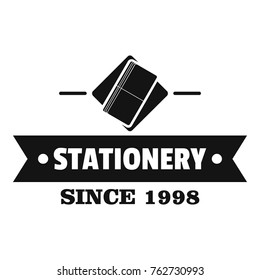 Stationery logo. Simple illustration of stationery vector logo for web