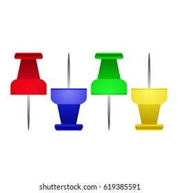 Stationery multicolored buttons.