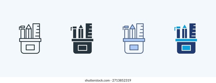 Stationery Multiple Style Icon Collection