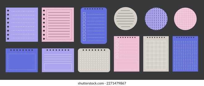 Papel de escritorio. Notas cortas. Planificador de escuela, trabajo o universidad.