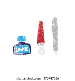 Stationery objects pens and ink