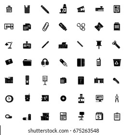 stationery and office icons