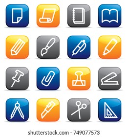 Stationery and office icons 