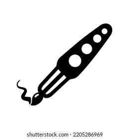 Stationery office paint brush icon | Black Vector illustration |
