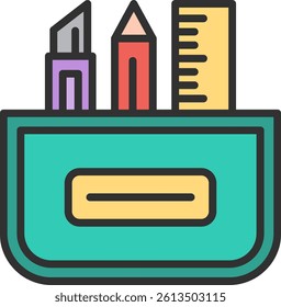 Stationery Outline Filled Style Icon