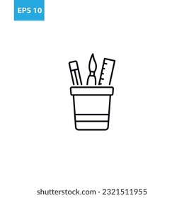 Stationery outline icon Vector illustration