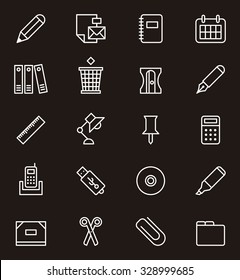 STATIONERY outline icons