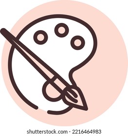 Pintura estacional, ilustración, vector sobre un fondo blanco.