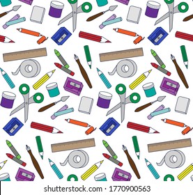 stationery pattern, background, seamless repeating