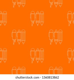 Stationery pattern vector orange for any web design best