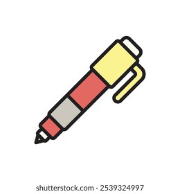Stationery Pen Icon Vector Illustration