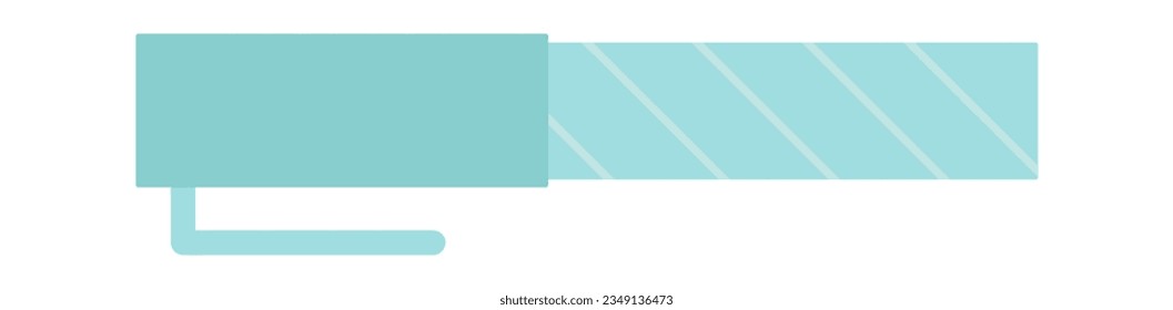 Stationery Pen With Lid Vector Illustration