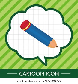 stationery pencil theme elements vector,eps