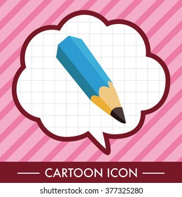 stationery pencil theme elements vector,eps
