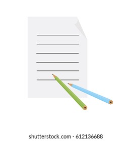 stationery pencil for writing and drawing