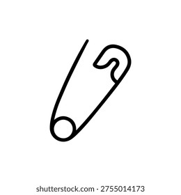 Stationery pin line icon vector isolated
Vector line icon on a white background