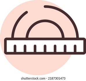 Regla de creación, ilustración, vector sobre un fondo blanco.