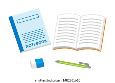 Stationery set - Blue note book