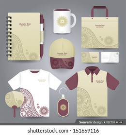 Stationery set design / Gift set template / Corporate identity design vector. 