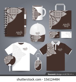 Briefmarkensatz Design / Geschenkvorlage / Corporate Identity Design Vektorillustration. 