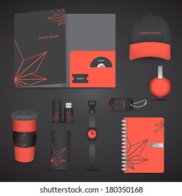 Stationery set design / Gift set template / Corporate identity design vector