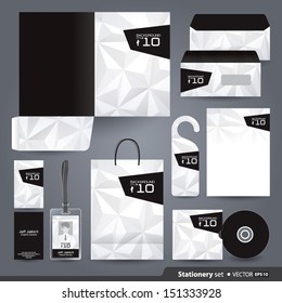 Stationery set design / Stationery template / Corporate identity design vector. 