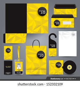 Stationery set design / Stationery template / Corporate identity design vector. 