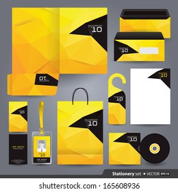 Stationery set design / Stationery template / Corporate identity design vector. 