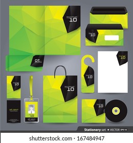 Stationery set design / Stationery template / Corporate identity design vector. 