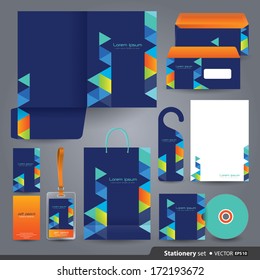 Stationery set design / Stationery template / Corporate identity design vector. 