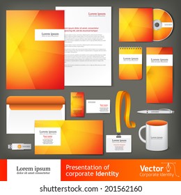 Stationery set design, Stationery template, Corporate identity design vector