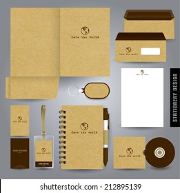 Stationery set design / Stationery template / Corporate identity design vector.